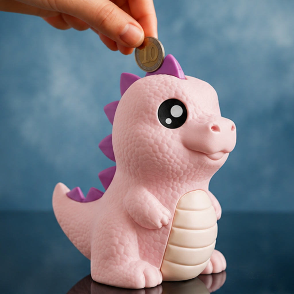 Dino Gullak — Dinosaur Coin Bank for Kids, 24cm Money Bank