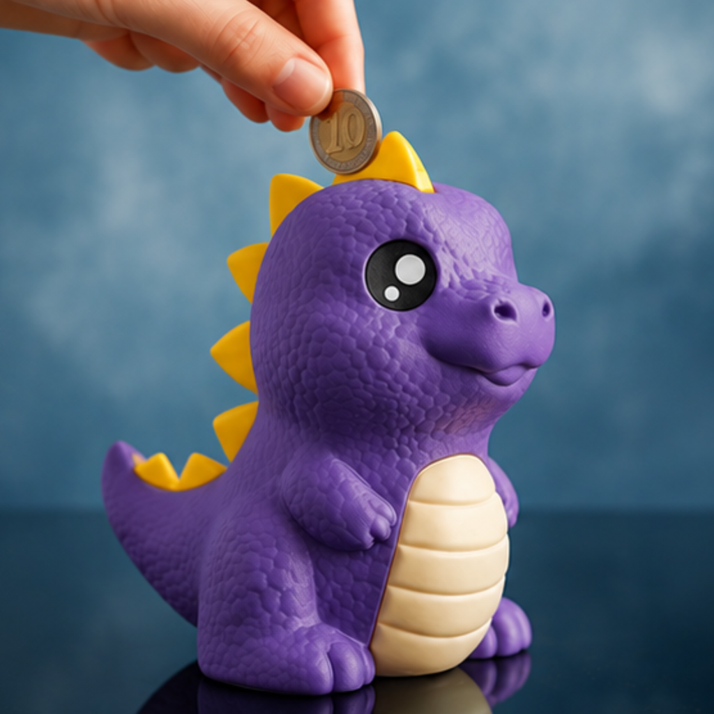 Dino Gullak — Dinosaur Coin Bank for Kids, 24cm Money Bank