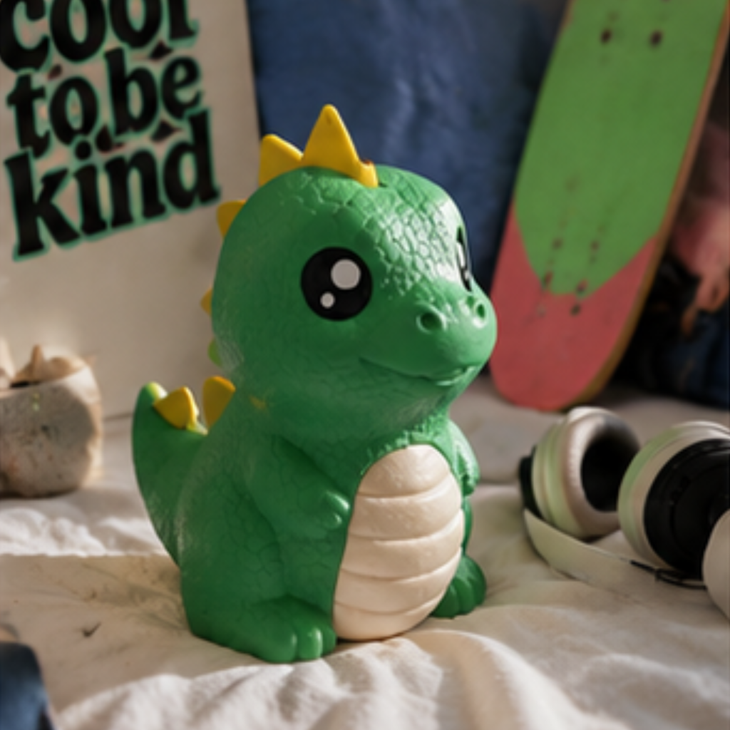 Dino Gullak — Dinosaur Coin Bank for Kids, 24cm Money Bank