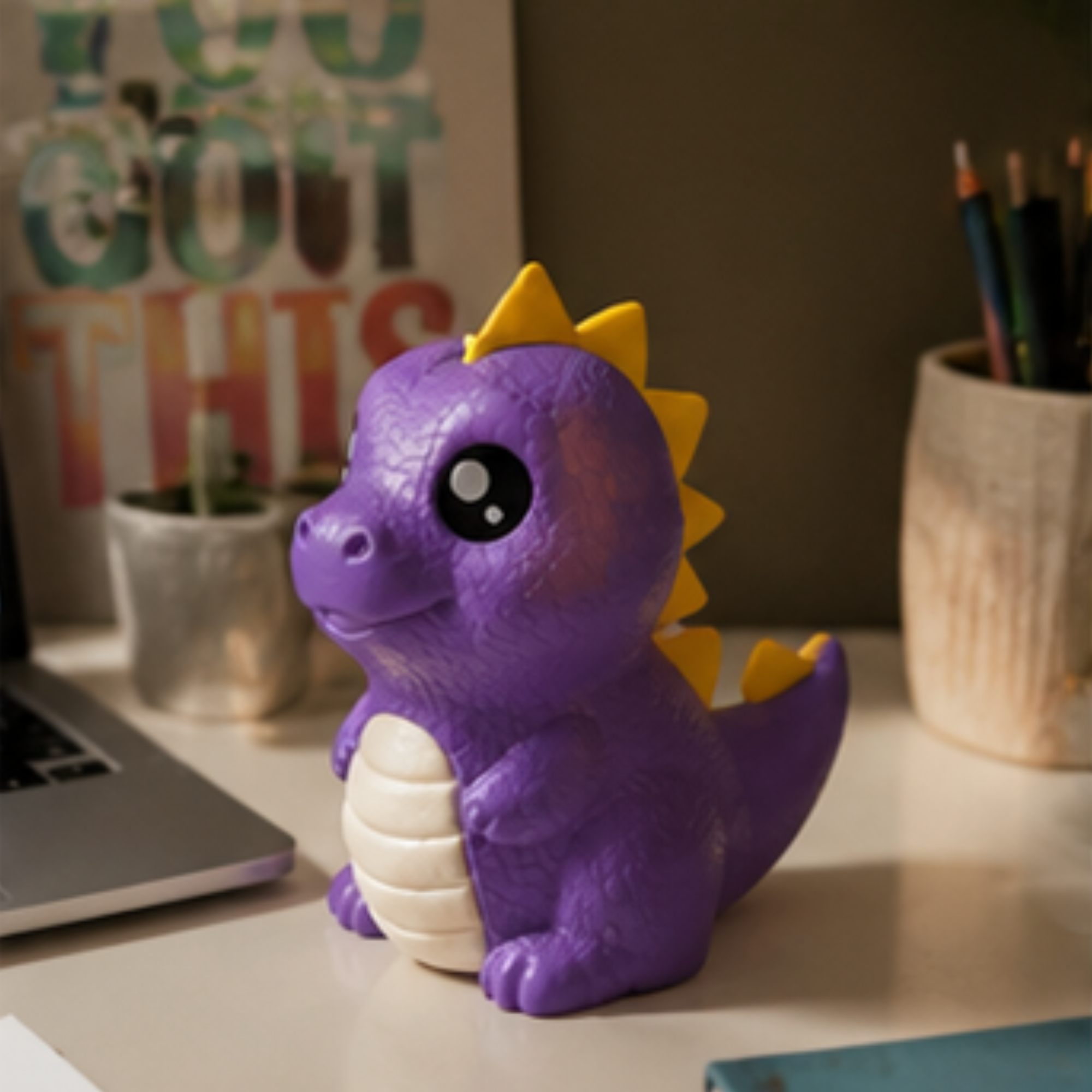 Dino Gullak — Dinosaur Coin Bank for Kids, 24cm Money Bank