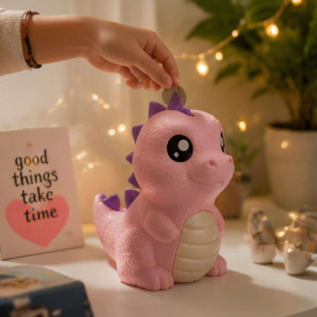 Dino Gullak — Dinosaur Coin Bank for Kids, 24cm Money Bank