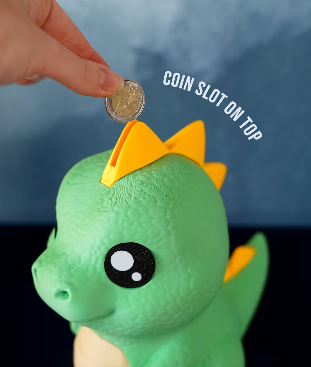 Dino Gullak — Dinosaur Coin Bank for Kids, 24cm Money Bank
