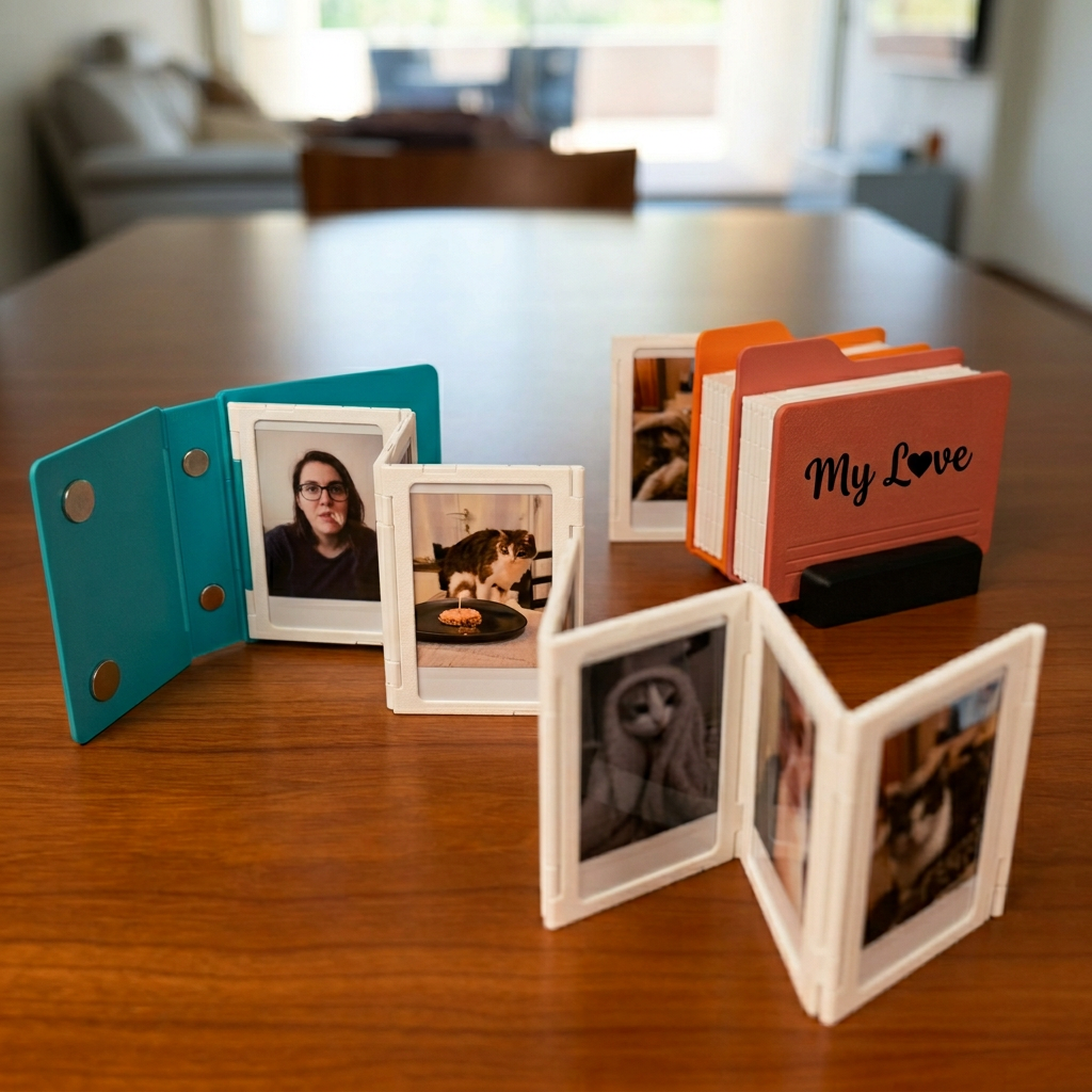 Memory Folder — Desktop Mini Photo Album, Holds 12 Photos