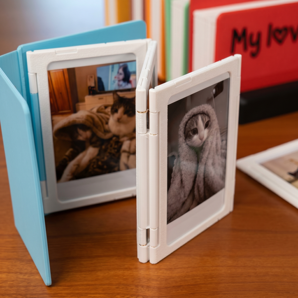 Memory Folder — Desktop Mini Photo Album, Holds 12 Photos