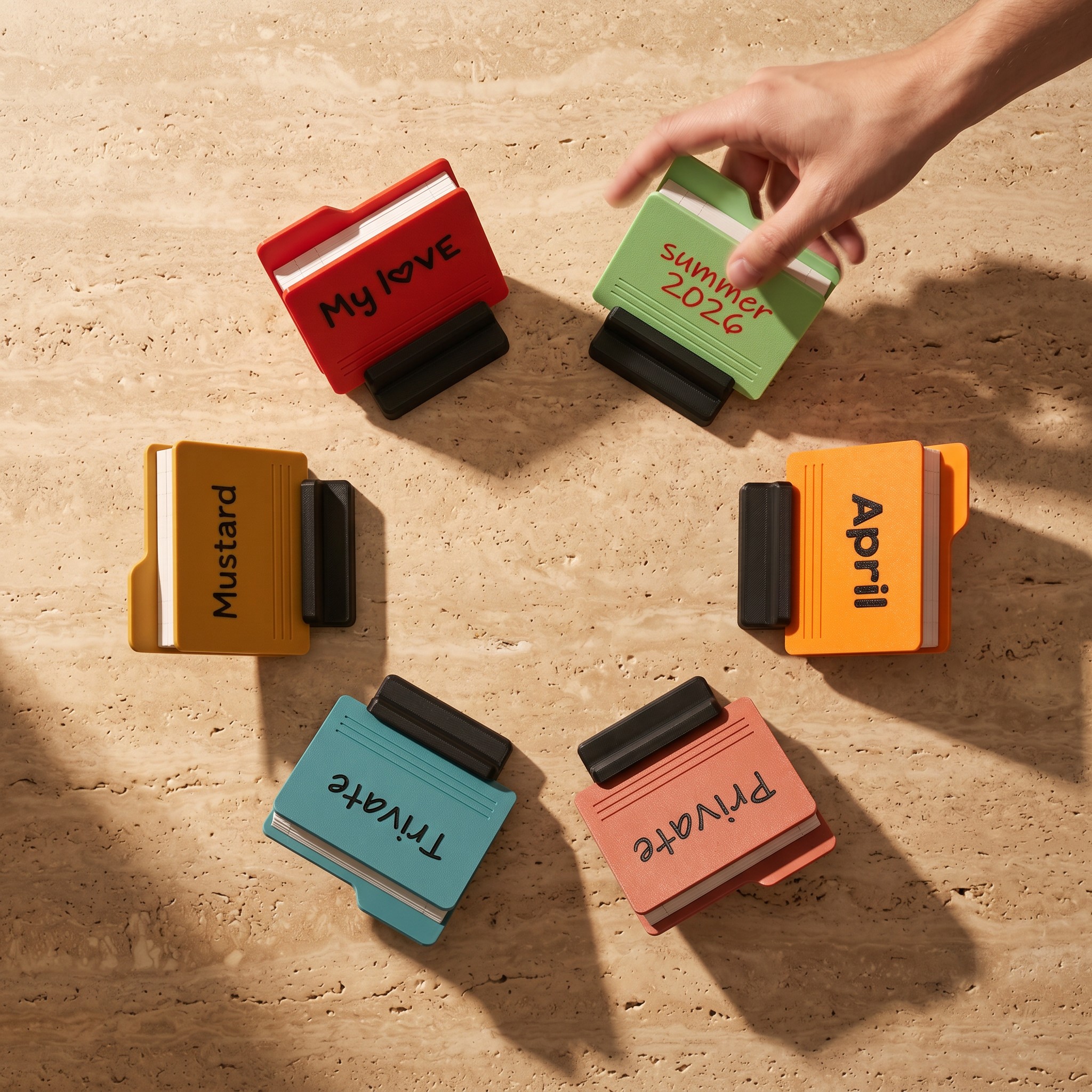 Memory Folder — Desktop Mini Photo Album, Holds 12 Photos