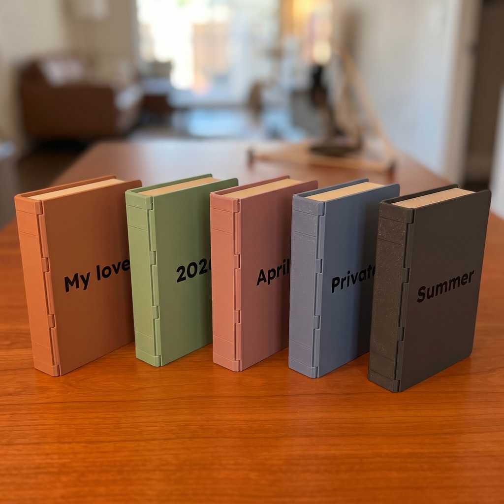 Memory Book — Sliding Photo Album, Holds 12 Photos, Desk Keepsake