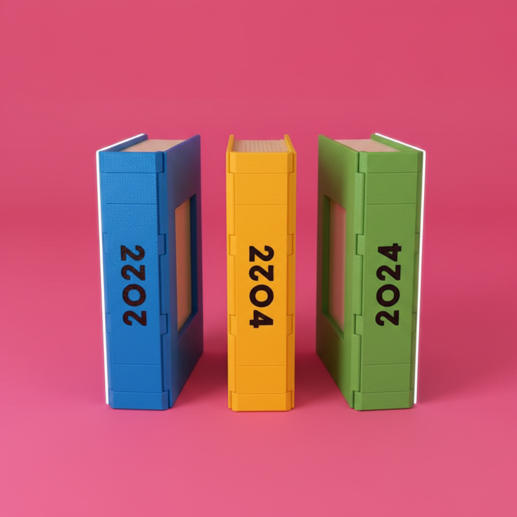 Memory Book — Sliding Photo Album, Holds 12 Photos, Desk Keepsake
