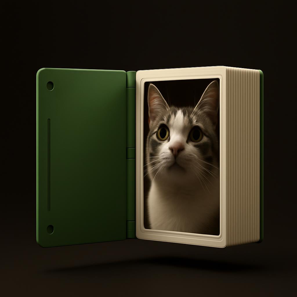 Memory Book — Sliding Photo Album, Holds 12 Photos, Desk Keepsake