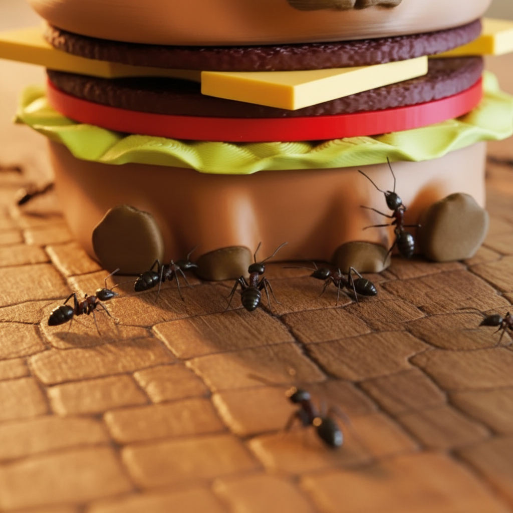 Capy-Burger Coaster Set — Capybara Burger, 4 Coasters + Bottle Opener, Desk Accessory
