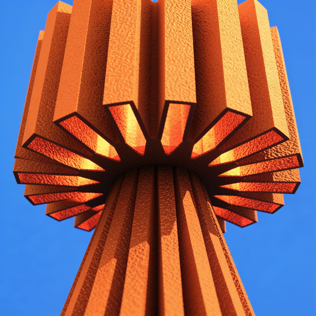 Flaro - Designer Table Lamp: Ribbed Sculptural Bedside Lamp for Bedroom & Living Room