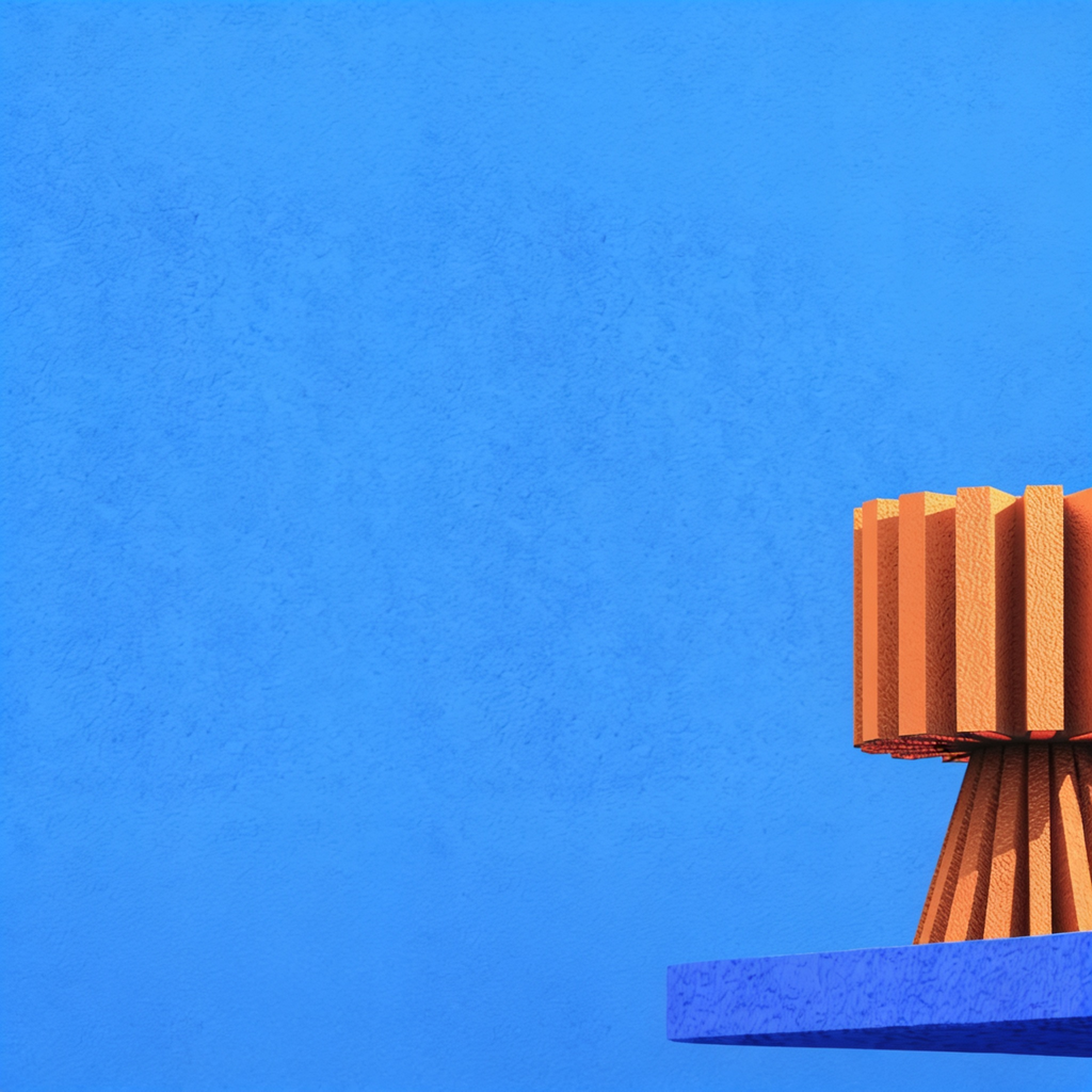 Flaro - Designer Table Lamp: Ribbed Sculptural Bedside Lamp for Bedroom & Living Room