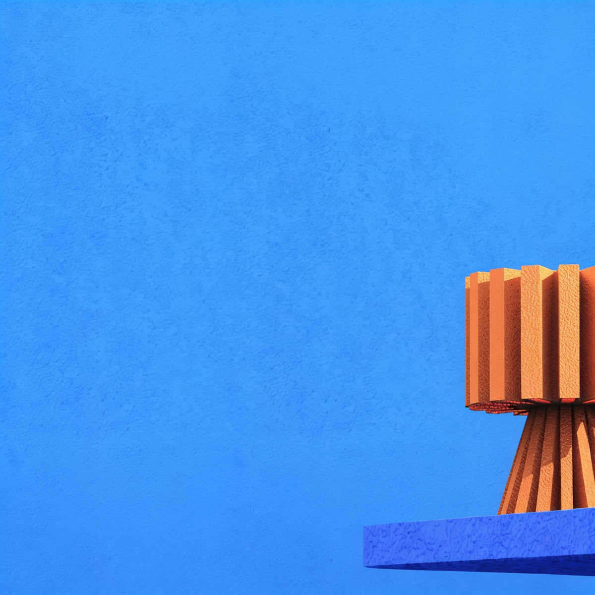 Flaro - Designer Table Lamp: Ribbed Sculptural Bedside Lamp for Bedroom & Living Room