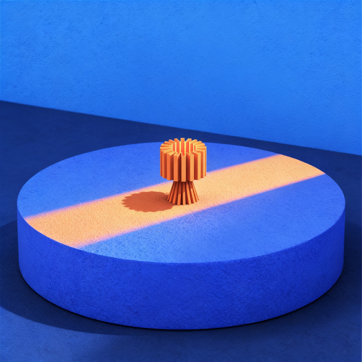 Flaro - Designer Table Lamp: Ribbed Sculptural Bedside Lamp for Bedroom & Living Room