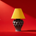 Tressa - Designer Table Lamp: Woven Sculptural Bedside Lamp for Bedroom & Living Room