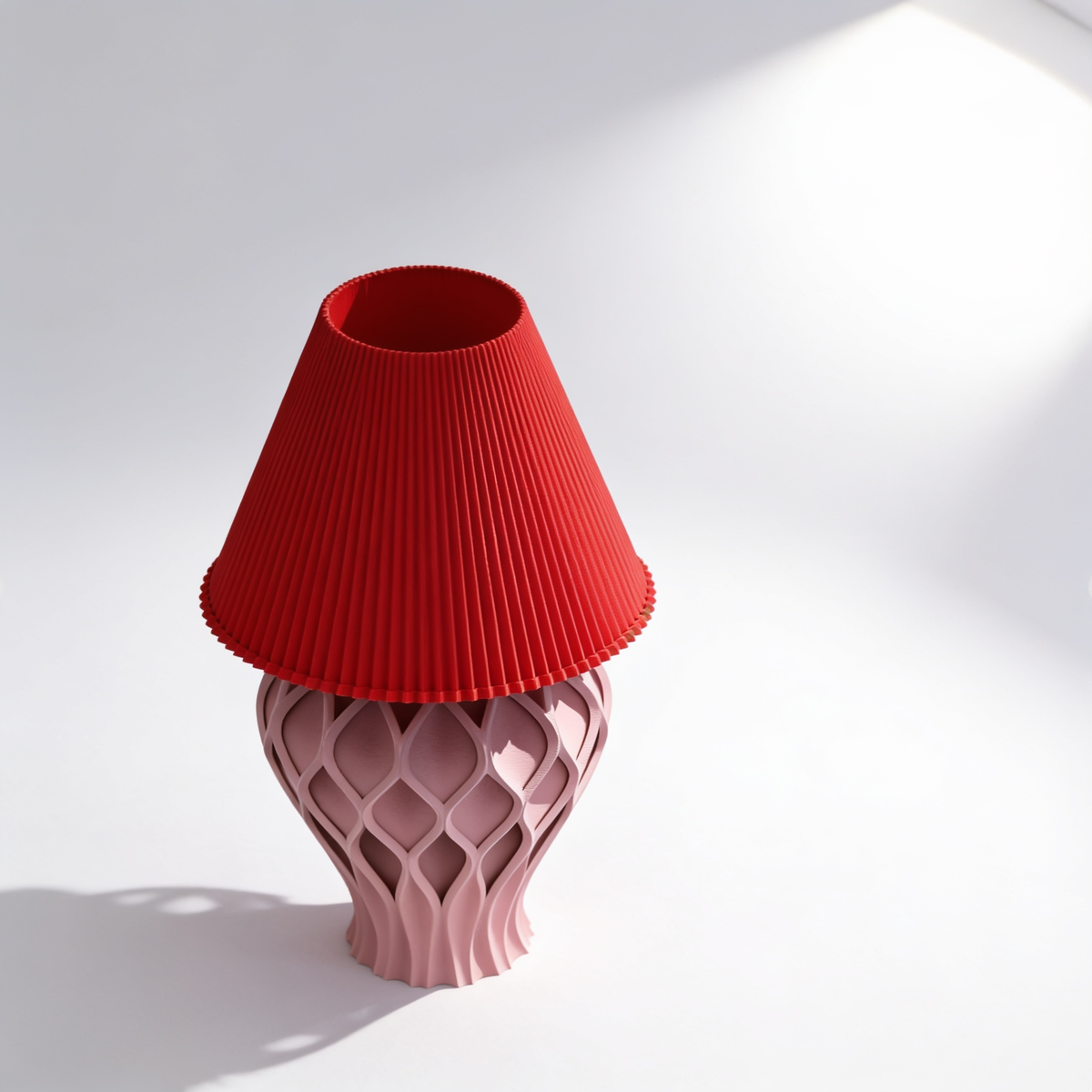 Tressa - Designer Table Lamp: Woven Sculptural Bedside Lamp for Bedroom & Living Room