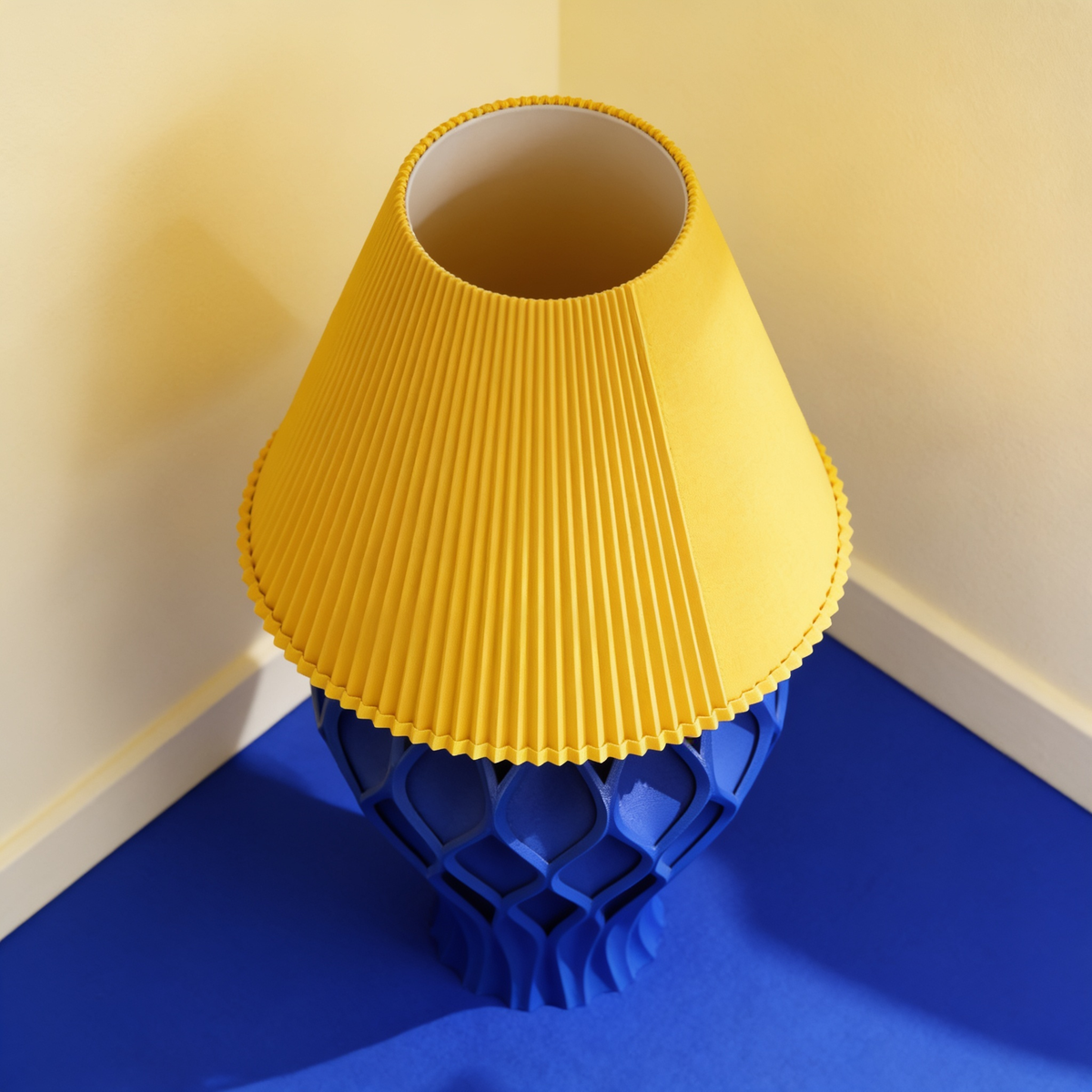 Tressa - Designer Table Lamp: Woven Sculptural Bedside Lamp for Bedroom & Living Room