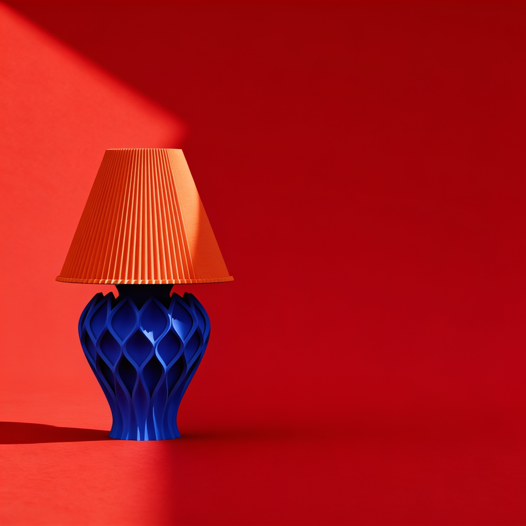 Tressa - Designer Table Lamp: Woven Sculptural Bedside Lamp for Bedroom & Living Room