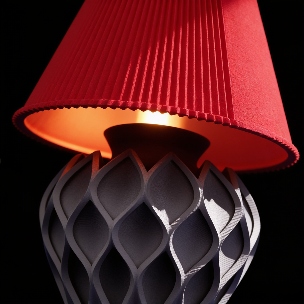 Tressa - Designer Table Lamp: Woven Sculptural Bedside Lamp for Bedroom & Living Room