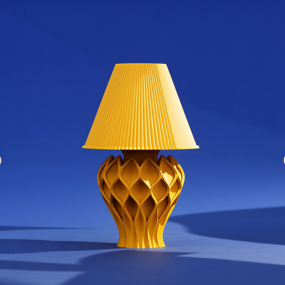 Tressa - Designer Table Lamp: Woven Sculptural Bedside Lamp for Bedroom & Living Room
