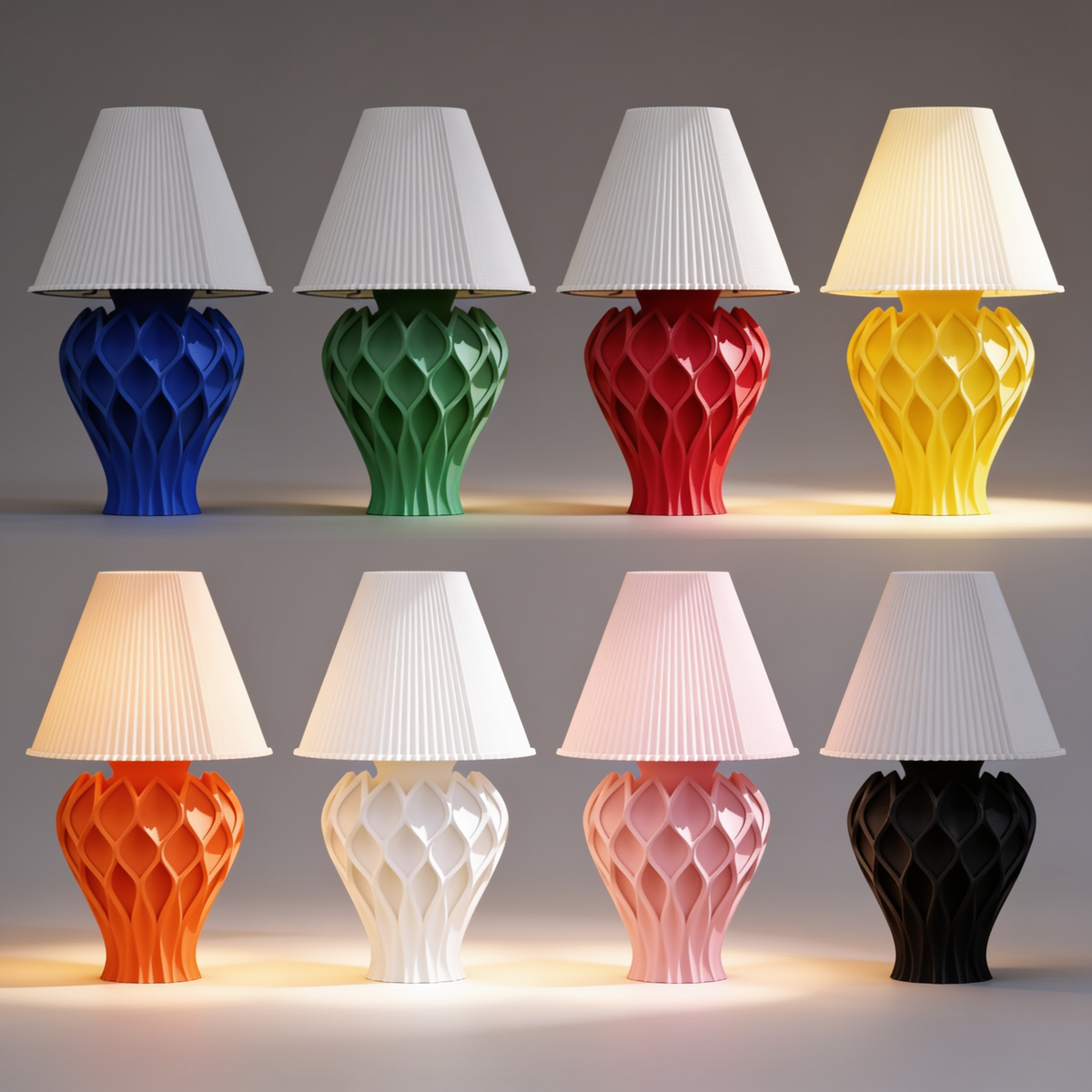 Tressa - Designer Table Lamp: Woven Sculptural Bedside Lamp for Bedroom & Living Room