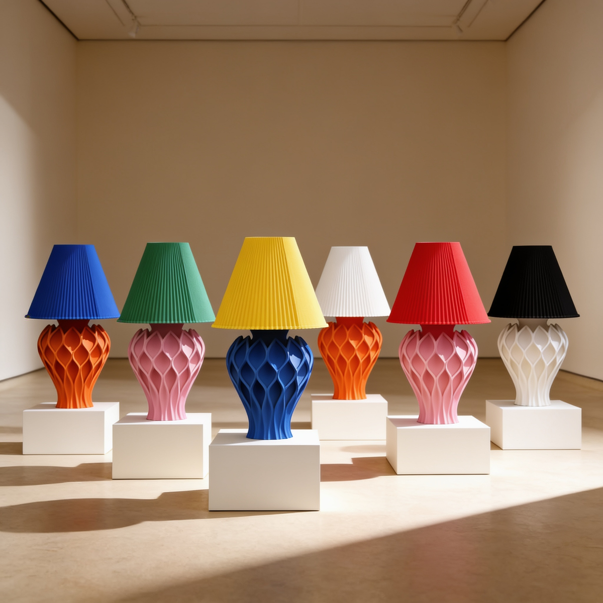 Tressa - Designer Table Lamp: Woven Sculptural Bedside Lamp for Bedroom & Living Room