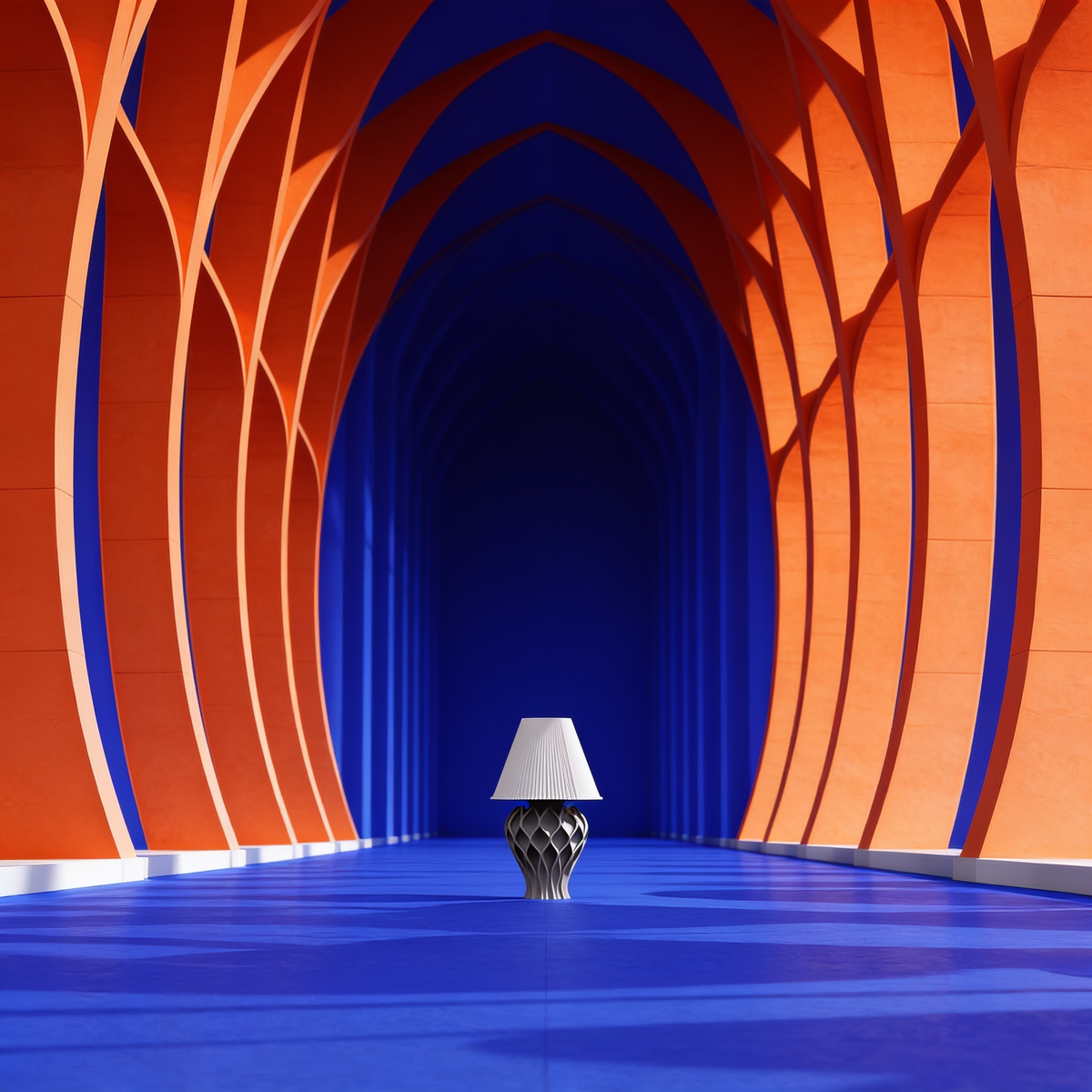 Tressa - Designer Table Lamp: Woven Sculptural Bedside Lamp for Bedroom & Living Room