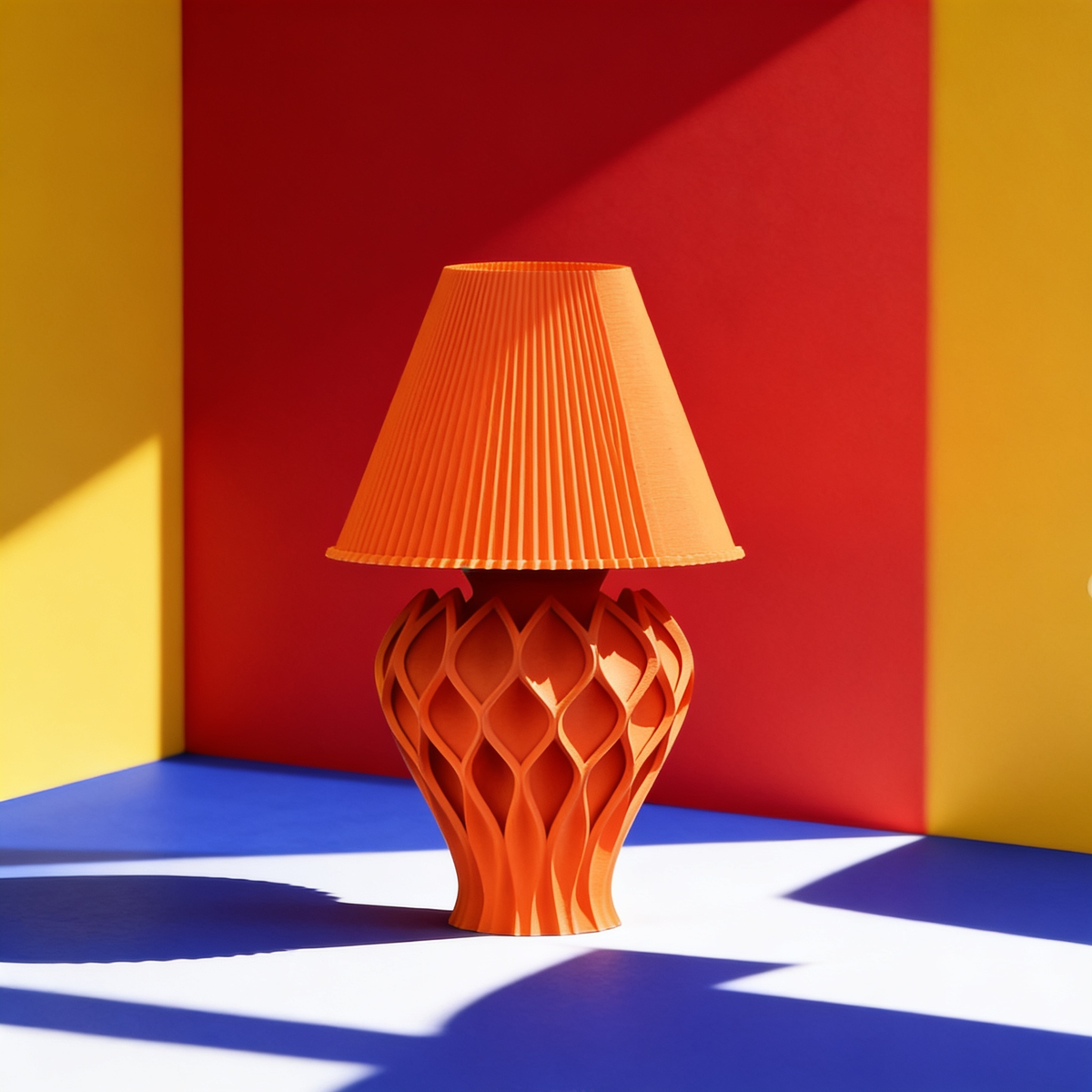 Tressa - Designer Table Lamp: Woven Sculptural Bedside Lamp for Bedroom & Living Room