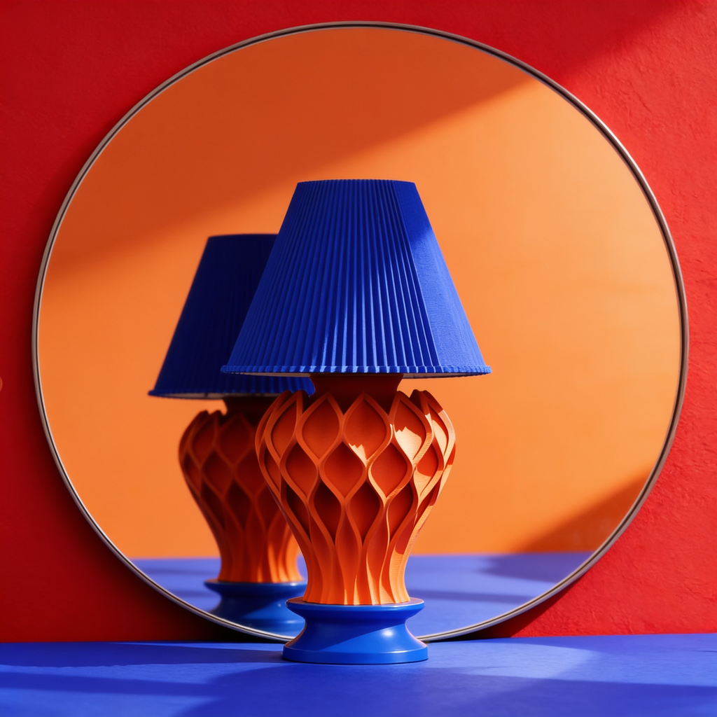 Tressa - Designer Table Lamp: Woven Sculptural Bedside Lamp for Bedroom & Living Room