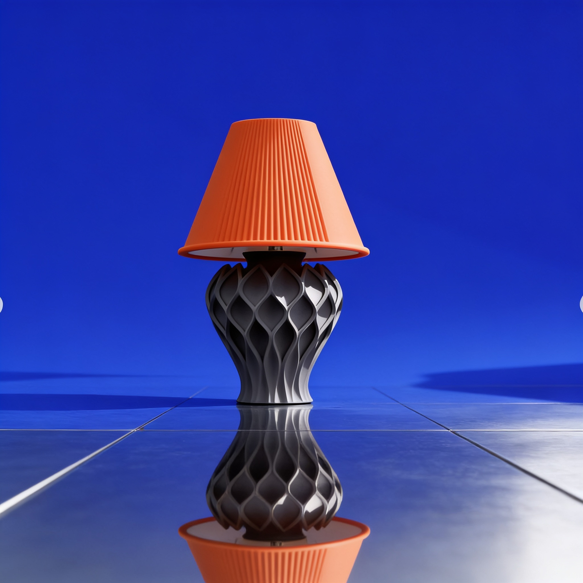 Tressa - Designer Table Lamp: Woven Sculptural Bedside Lamp for Bedroom & Living Room