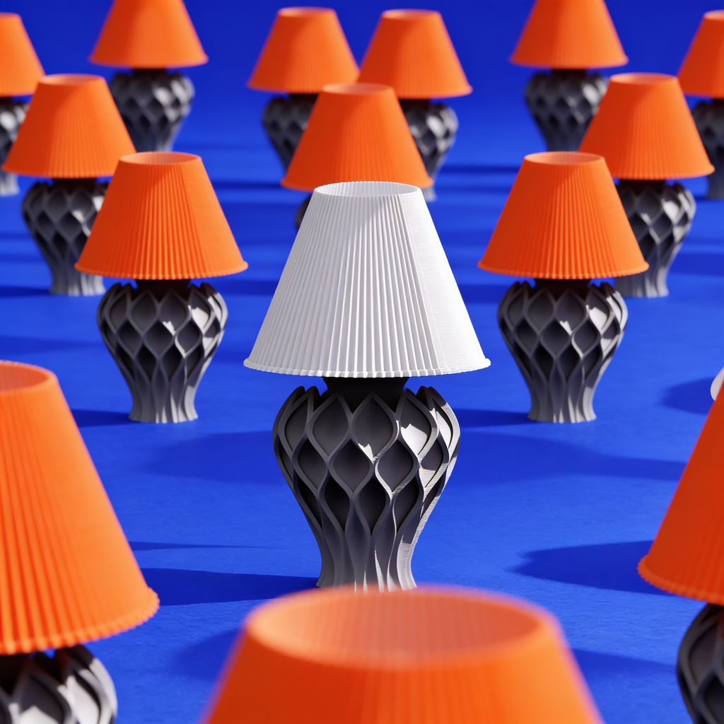 Tressa - Designer Table Lamp: Woven Sculptural Bedside Lamp for Bedroom & Living Room