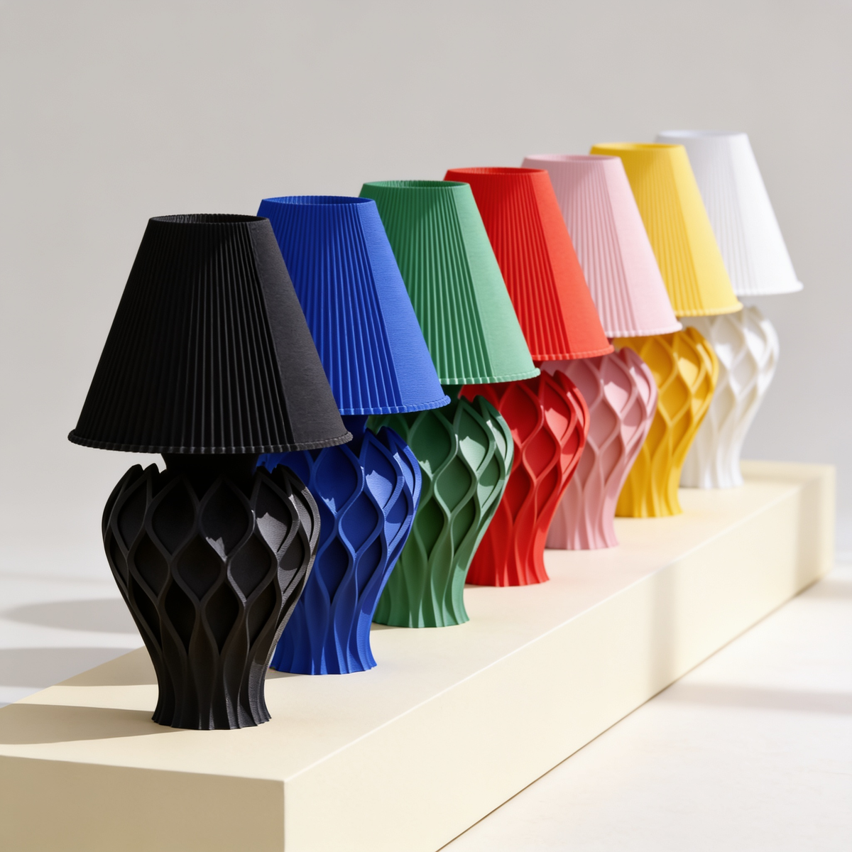 Tressa - Designer Table Lamp: Woven Sculptural Bedside Lamp for Bedroom & Living Room