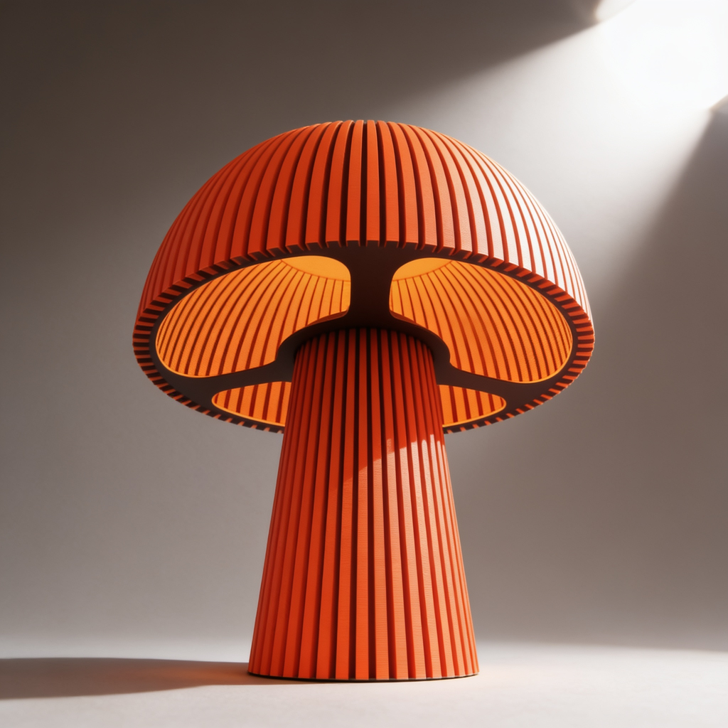 Domera - Designer Table Lamp: Ribbed Dome Bedside Lamp for Bedroom & Living Room