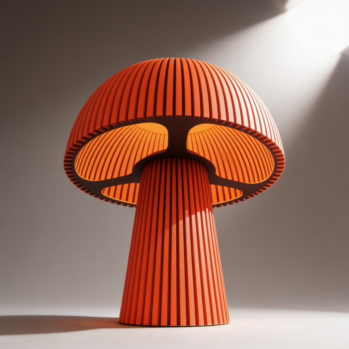 Domera - Designer Table Lamp: Ribbed Dome Bedside Lamp for Bedroom & Living Room