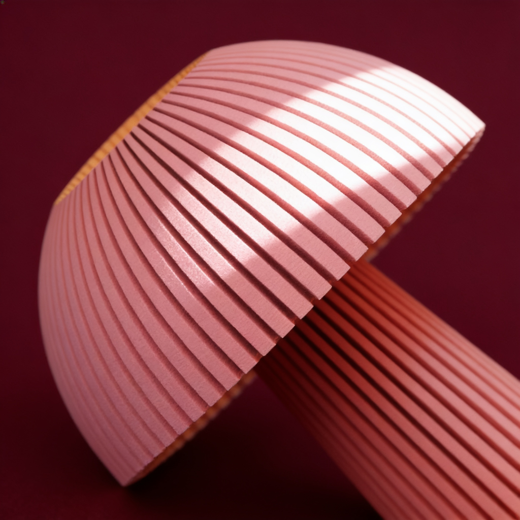 Domera - Designer Table Lamp: Ribbed Dome Bedside Lamp for Bedroom & Living Room