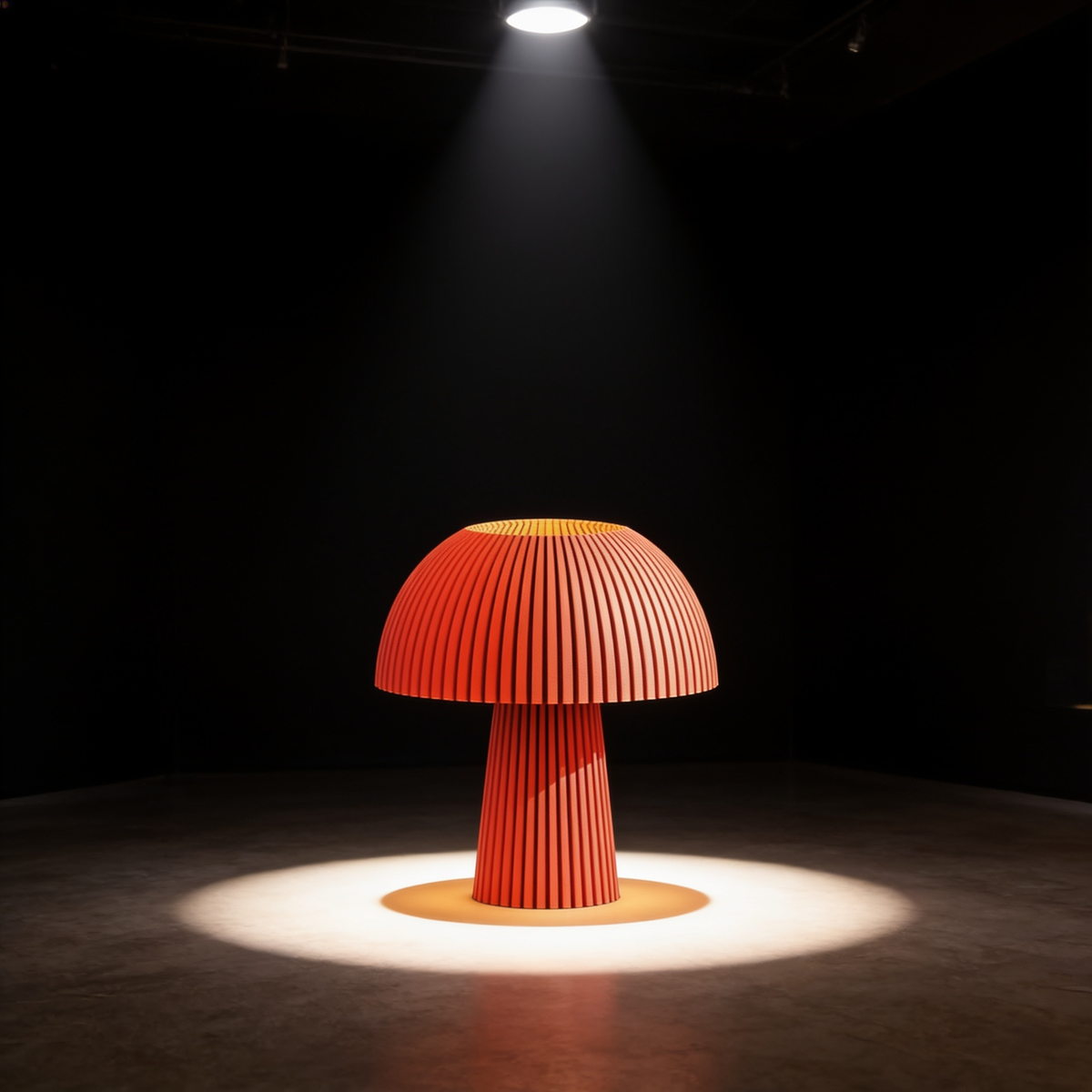 Domera - Designer Table Lamp: Ribbed Dome Bedside Lamp for Bedroom & Living Room