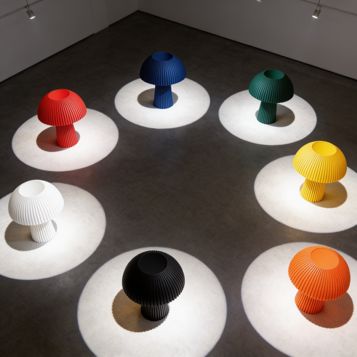 Domera - Designer Table Lamp: Ribbed Dome Bedside Lamp for Bedroom & Living Room