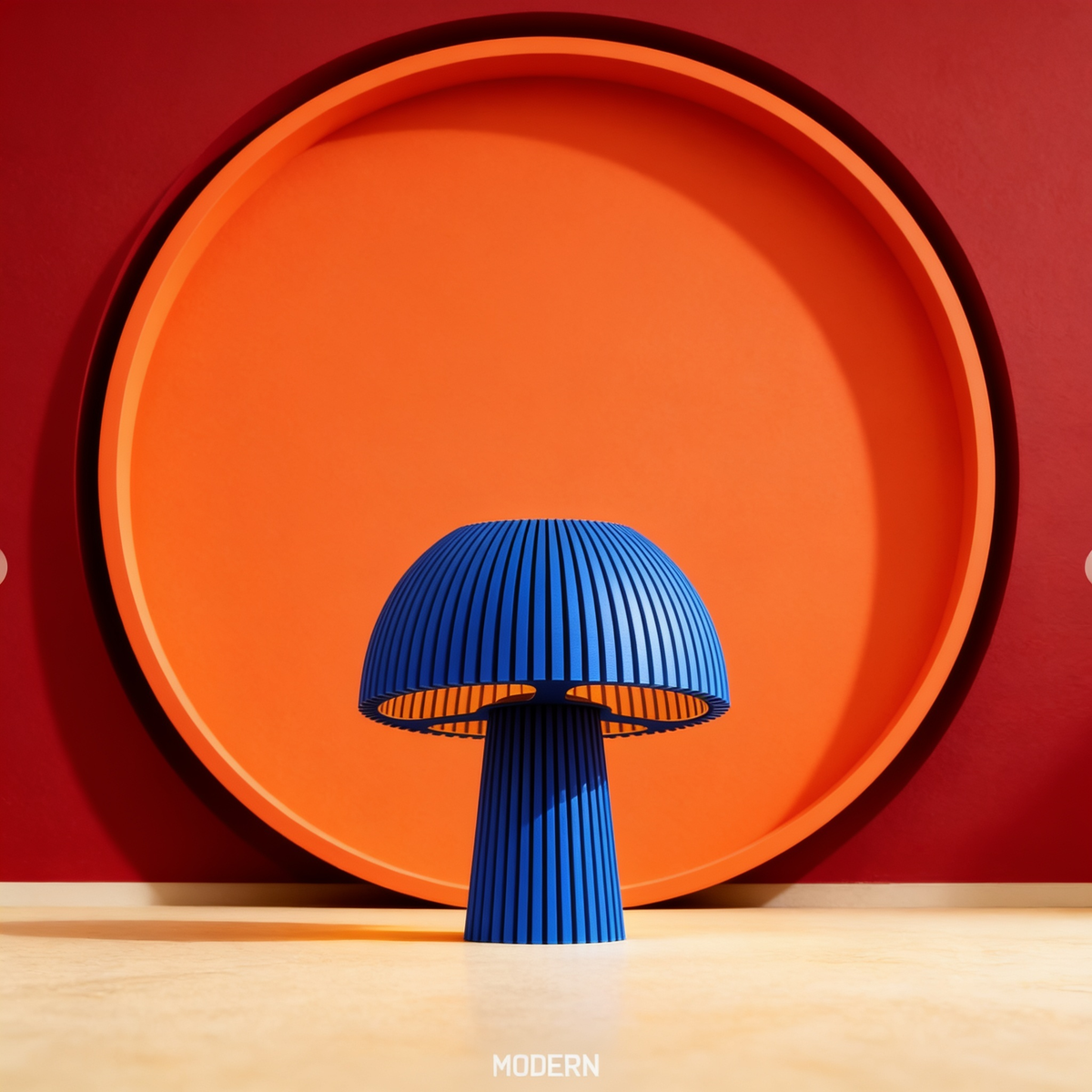 Domera - Designer Table Lamp: Ribbed Dome Bedside Lamp for Bedroom & Living Room