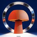 Domera - Designer Table Lamp: Ribbed Dome Bedside Lamp for Bedroom & Living Room