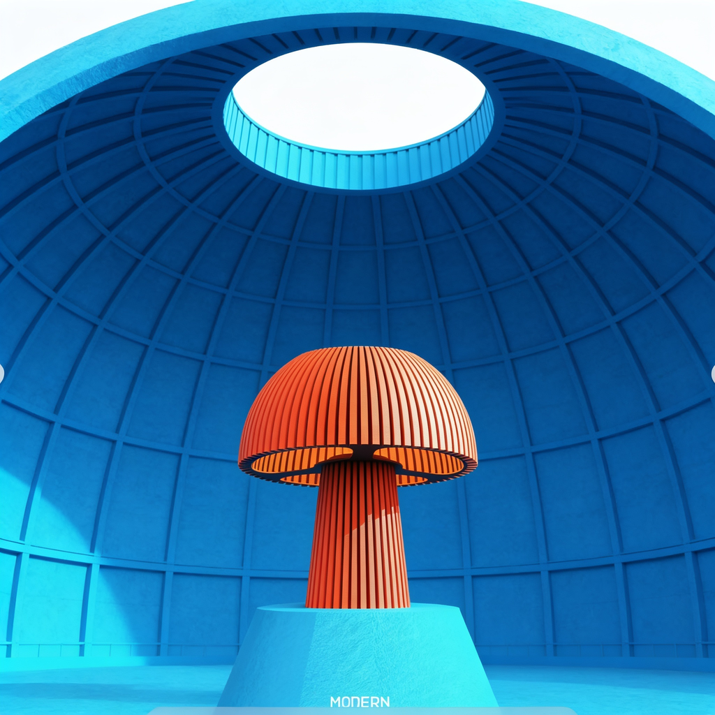 Domera - Designer Table Lamp: Ribbed Dome Bedside Lamp for Bedroom & Living Room
