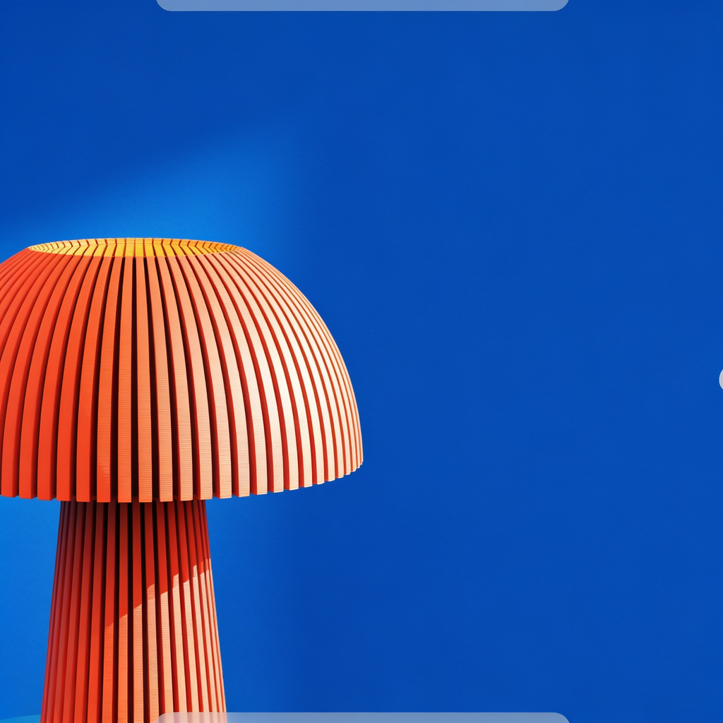 Domera - Designer Table Lamp: Ribbed Dome Bedside Lamp for Bedroom & Living Room