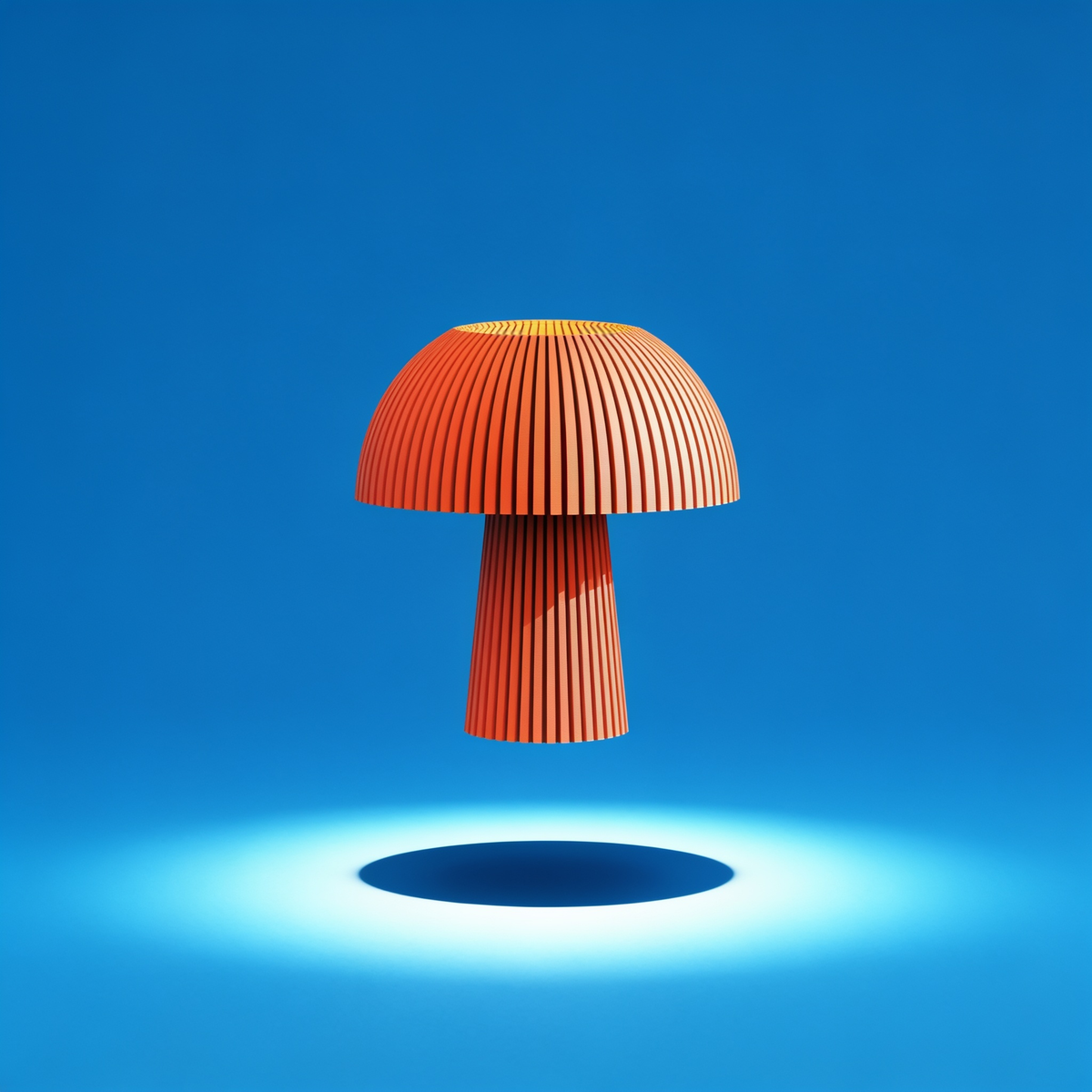 Domera - Designer Table Lamp: Ribbed Dome Bedside Lamp for Bedroom & Living Room