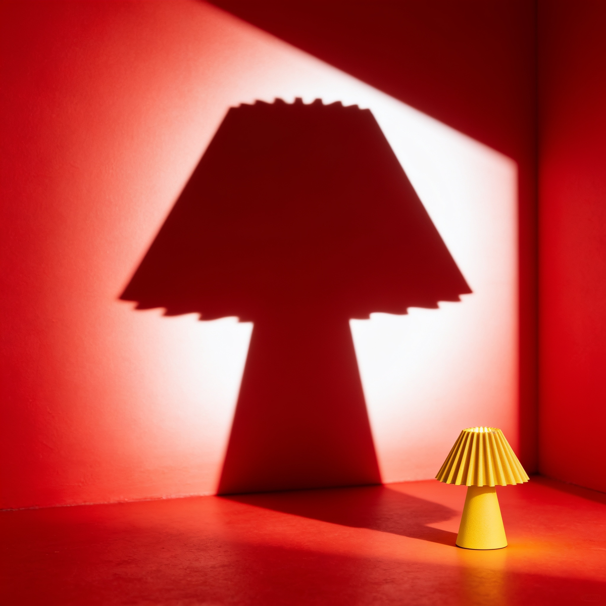 Cresta - Designer Table Lamp: Pleated Sculptural Bedside Lamp for Bedroom & Living Room