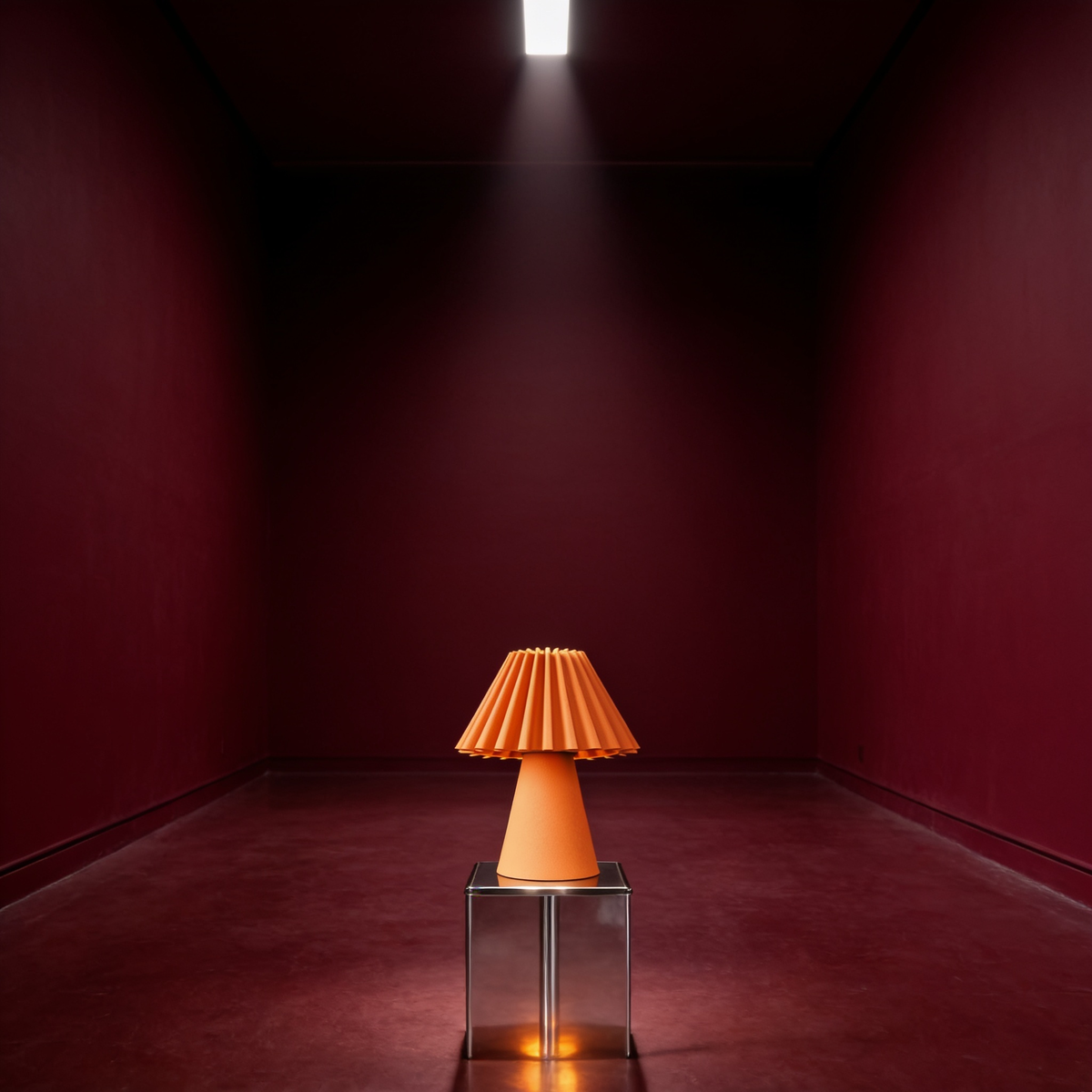 Cresta - Designer Table Lamp: Pleated Sculptural Bedside Lamp for Bedroom & Living Room